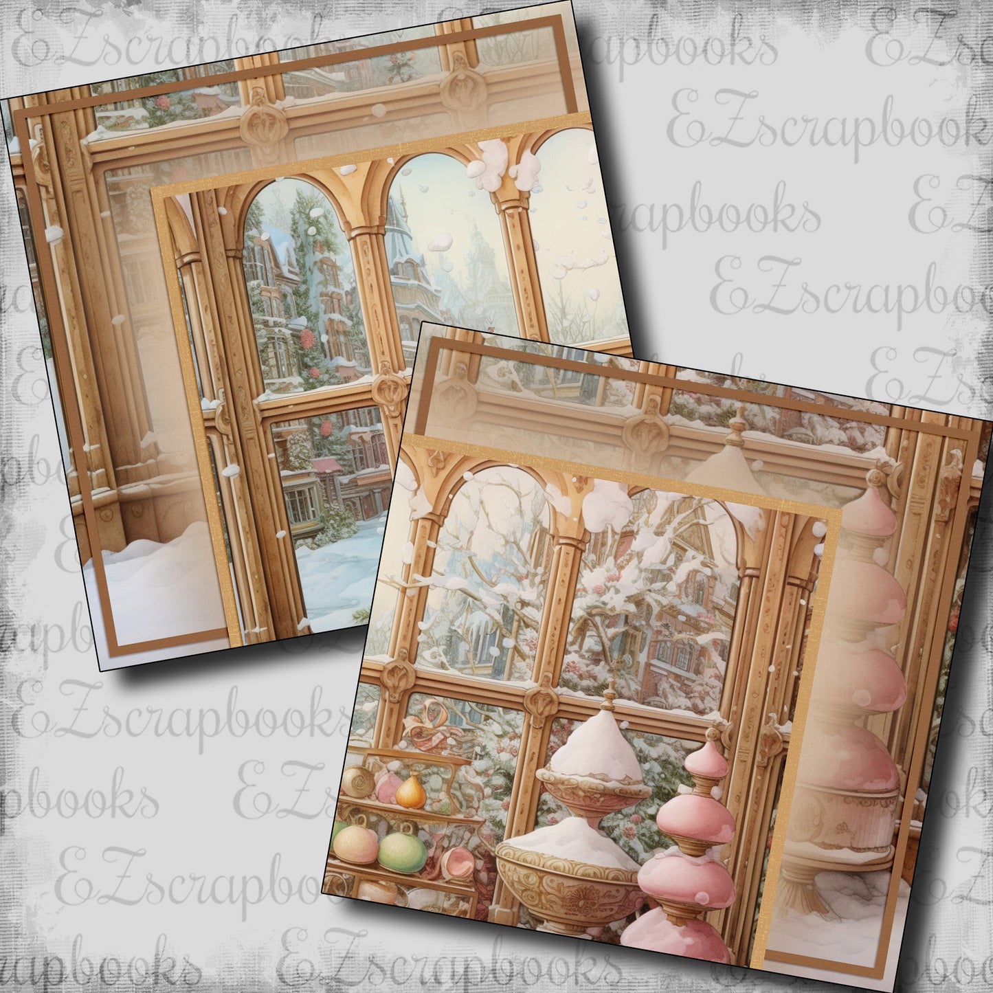 Pastel Christmas Window NPM - 23-721