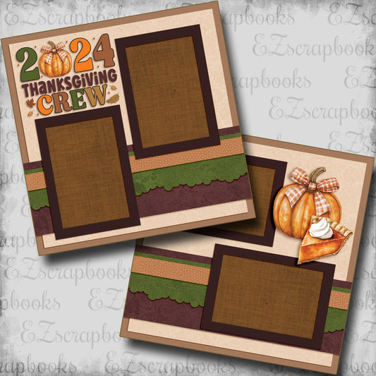 2024 Thanksgiving Crew - Scrapbook Layout - 24-856