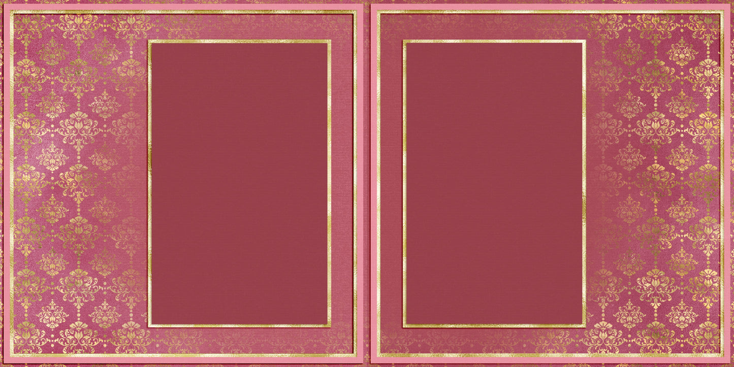 Golden Berry Pink NPM - Scrapbook Layout - 23-865