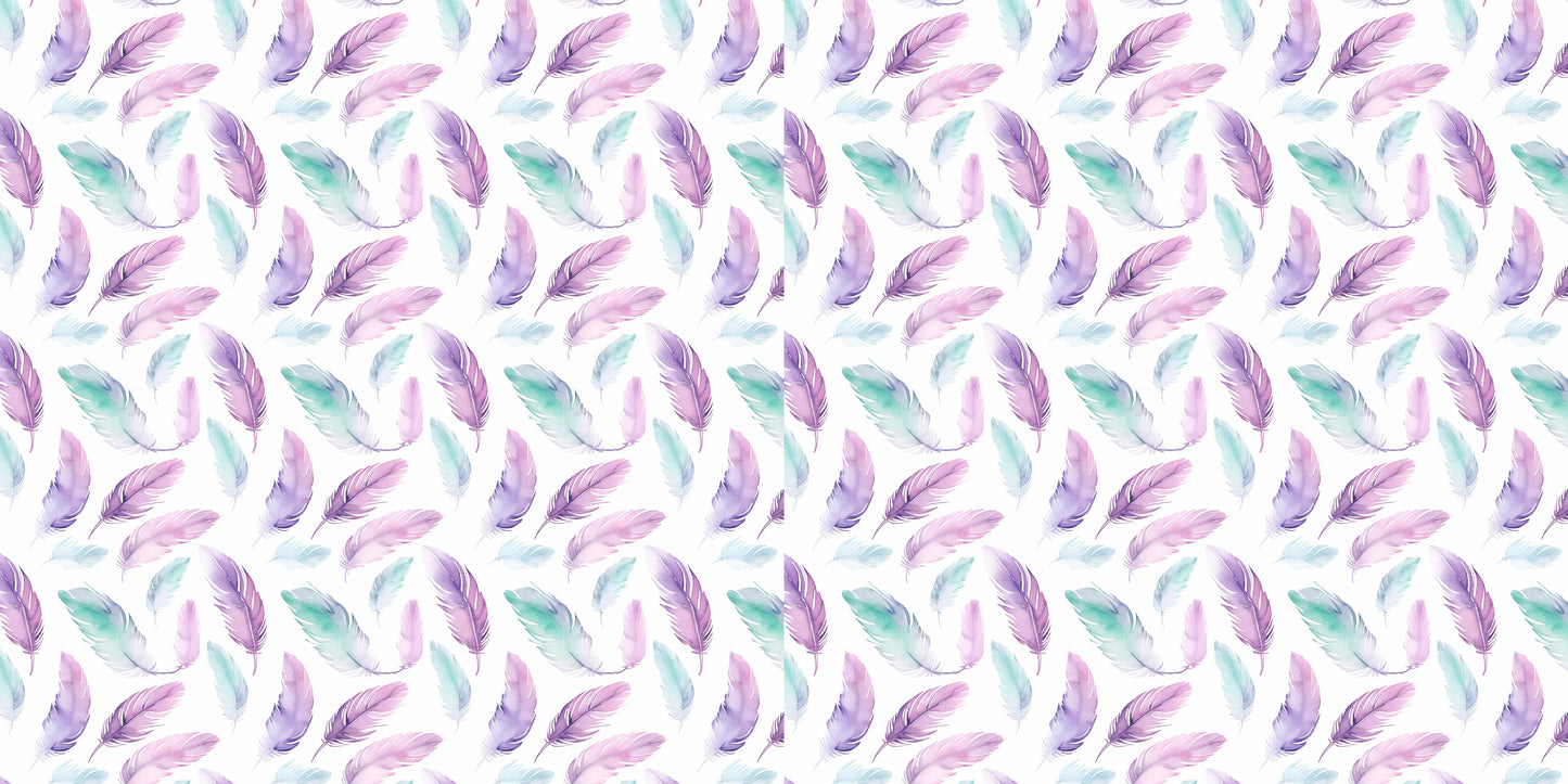 Pajama Party Feathers - Scrapbook Papers - 24-182