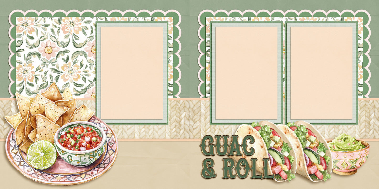 Viva Mexico - Set of 5 Double Page Scrapbook Layouts - 25-1046