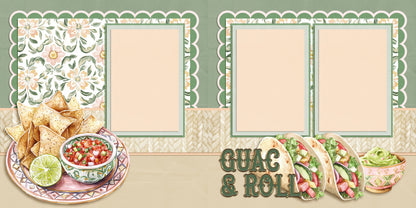 Viva Mexico - Set of 5 Double Page Scrapbook Layouts - 25-1046