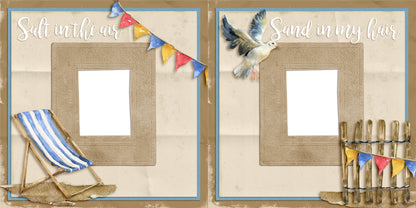 Salt in the Air - EZ Digital Scrapbook Pages - INSTANT DOWNLOAD