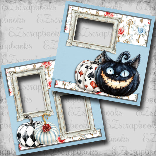 Haunted Alice Pumpkins - EZ Digital Scrapbook Pages - INSTANT DOWNLOAD