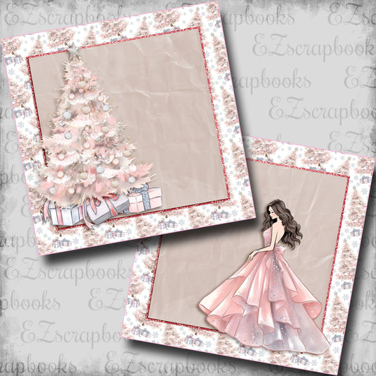 Dear Santa Tree Brunette NPM - Scrapbook Layout - 24-865