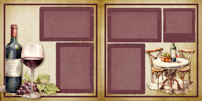 Ciao Roma - Set of 5 Double Page Scrapbook Layouts - 25-1020