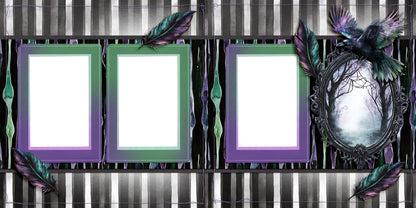 Twilight Mirror - EZ Digital Scrapbook Pages - INSTANT DOWNLOAD