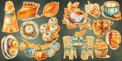 Pumpkin Latte Clip Art Sheets CAS - 24-720