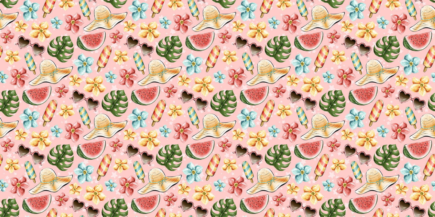 Tropical Summer Pattern Pink NPM - 23-149