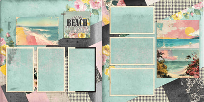 All the Beach Things - Scrapbook Layout - 24-716