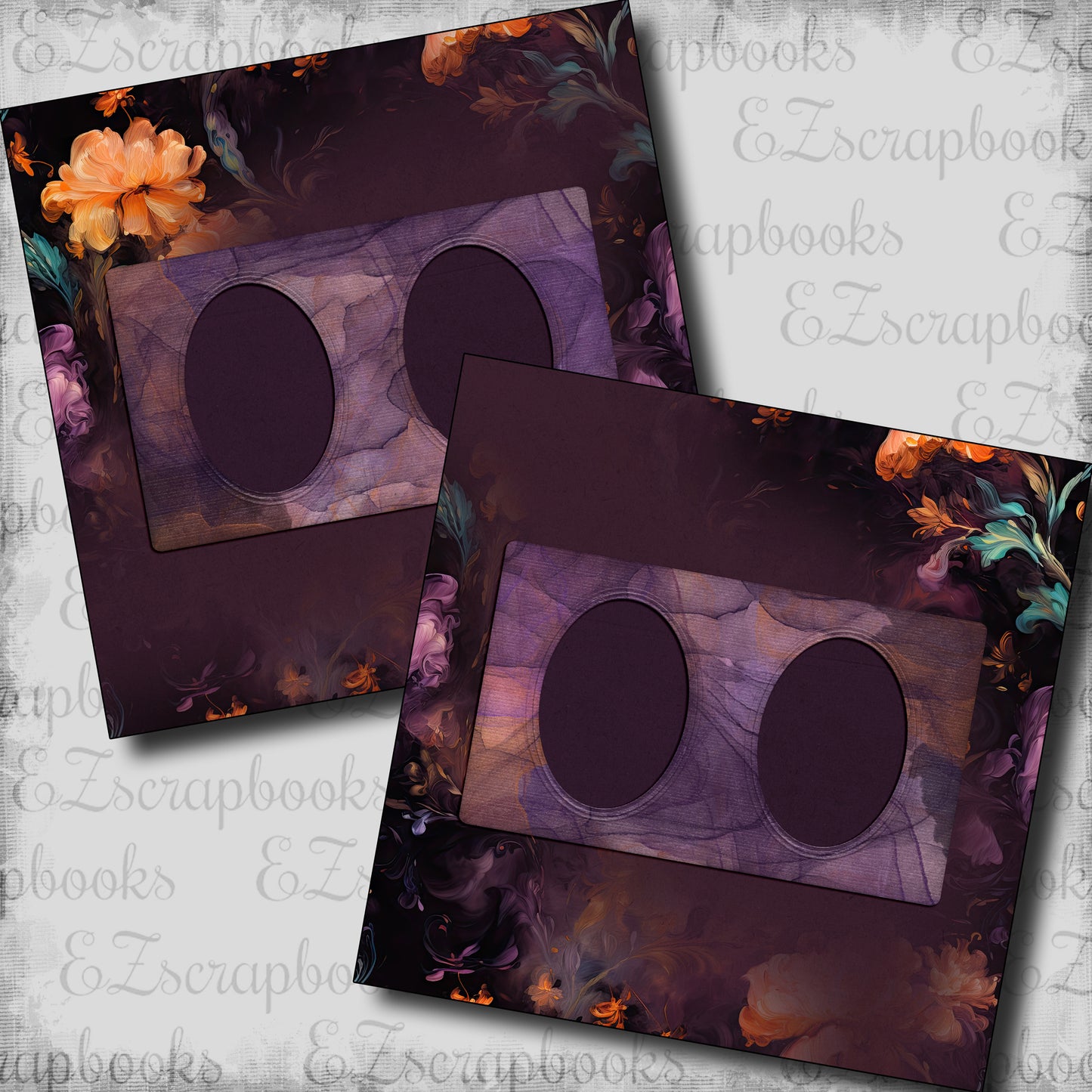 Rococo Halloween Floral  - 23-588