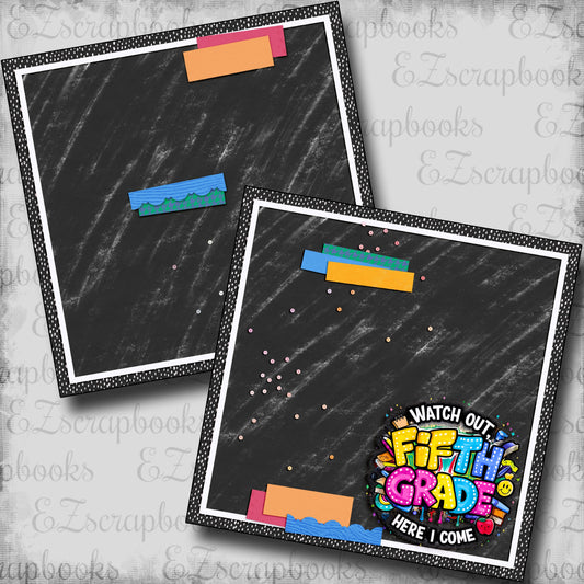 Fifth Grade Girl NPM - Scrapbook Layout - 25-697
