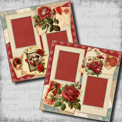 Vintage Valentine Roses - 24-040