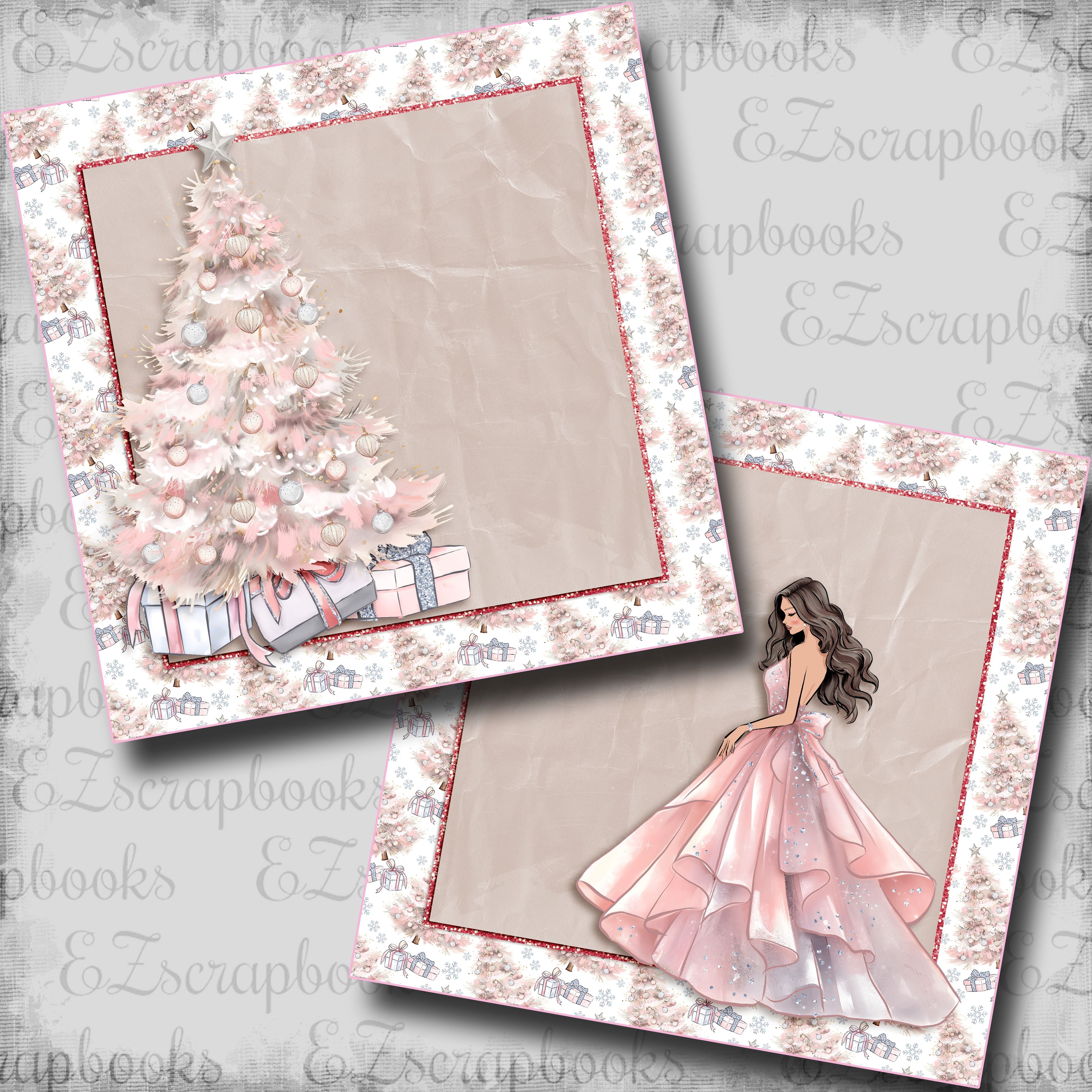 Dear Layout Dear Santa Tree African American NPM - Scrapbook Layout - 24-871 ...
