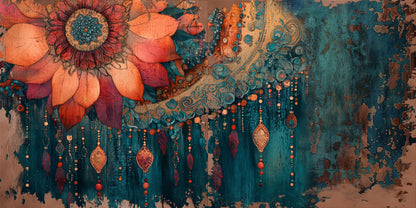 Boho Summer Dream NPM - Scrapbook Layout - 25-439