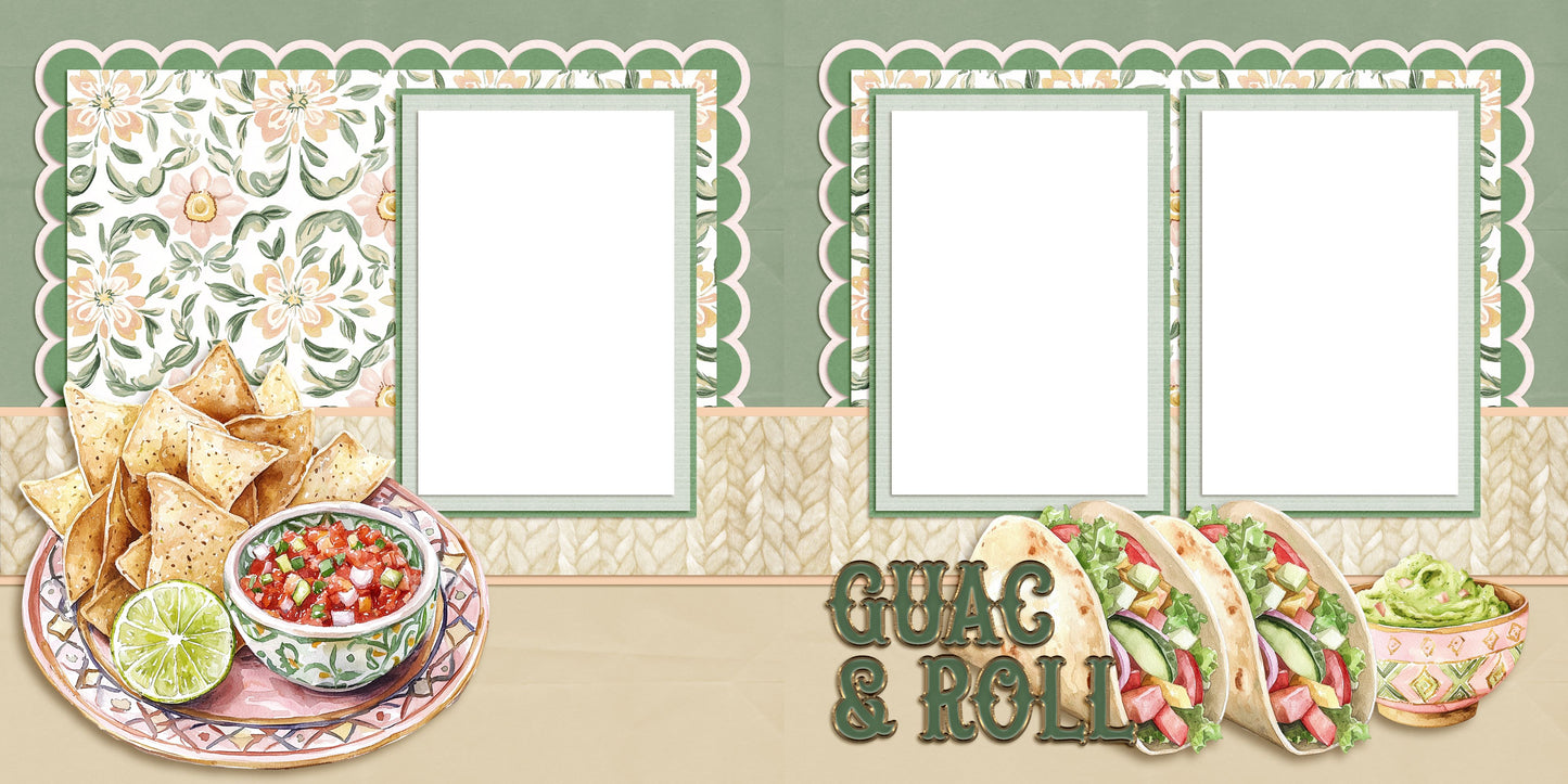 Viva Mexico EZ Quick Pages -  Digital Bundle - 10 Digital Scrapbook Pages - INSTANT DOWNLOAD