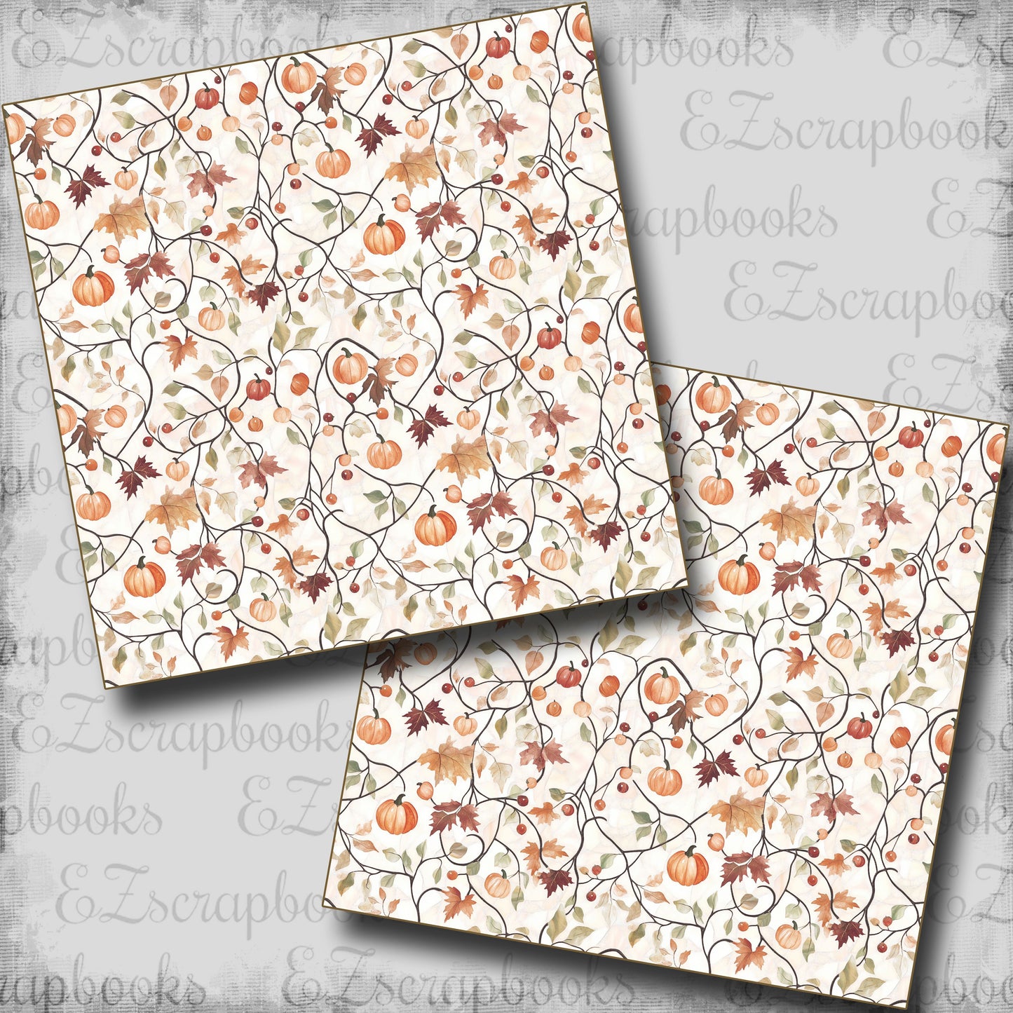 Spelling Autumn Vines - Scrapbook Papers - 25-743