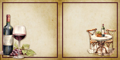 Ciao Roma EZ Background Pages -  Digital Bundle - 10 Digital Scrapbook Pages - INSTANT DOWNLOAD