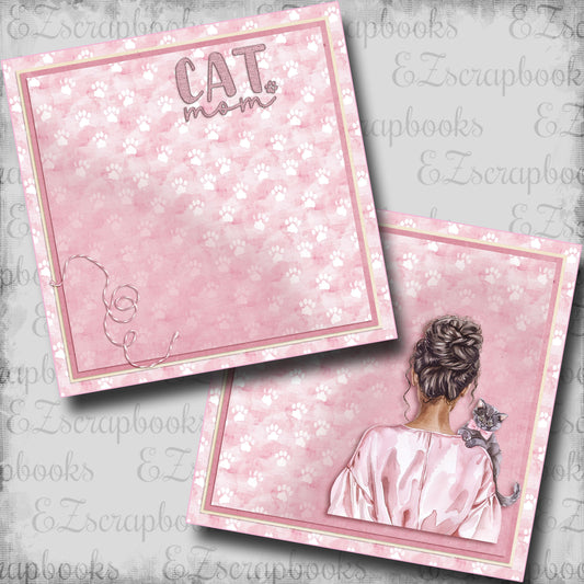 Cat Mom Dark Skin NPM - Scrapbook Layout - 25-059