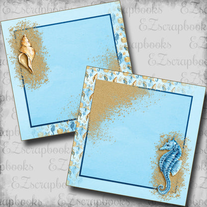 Seashell & Seahorse NPM - Scrapbook Layout - 25-677
