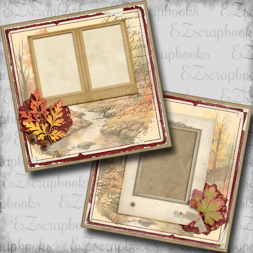 Autumn Creek - Scrapbook Layout - 25-870