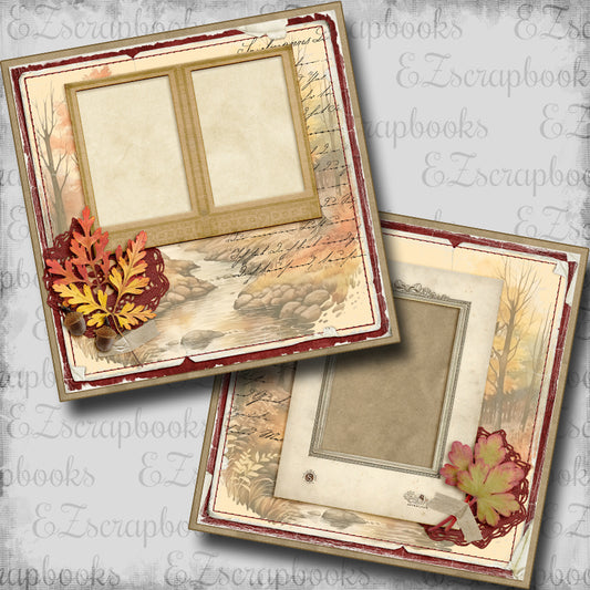 Autumn Creek - Scrapbook Layout - 25-870