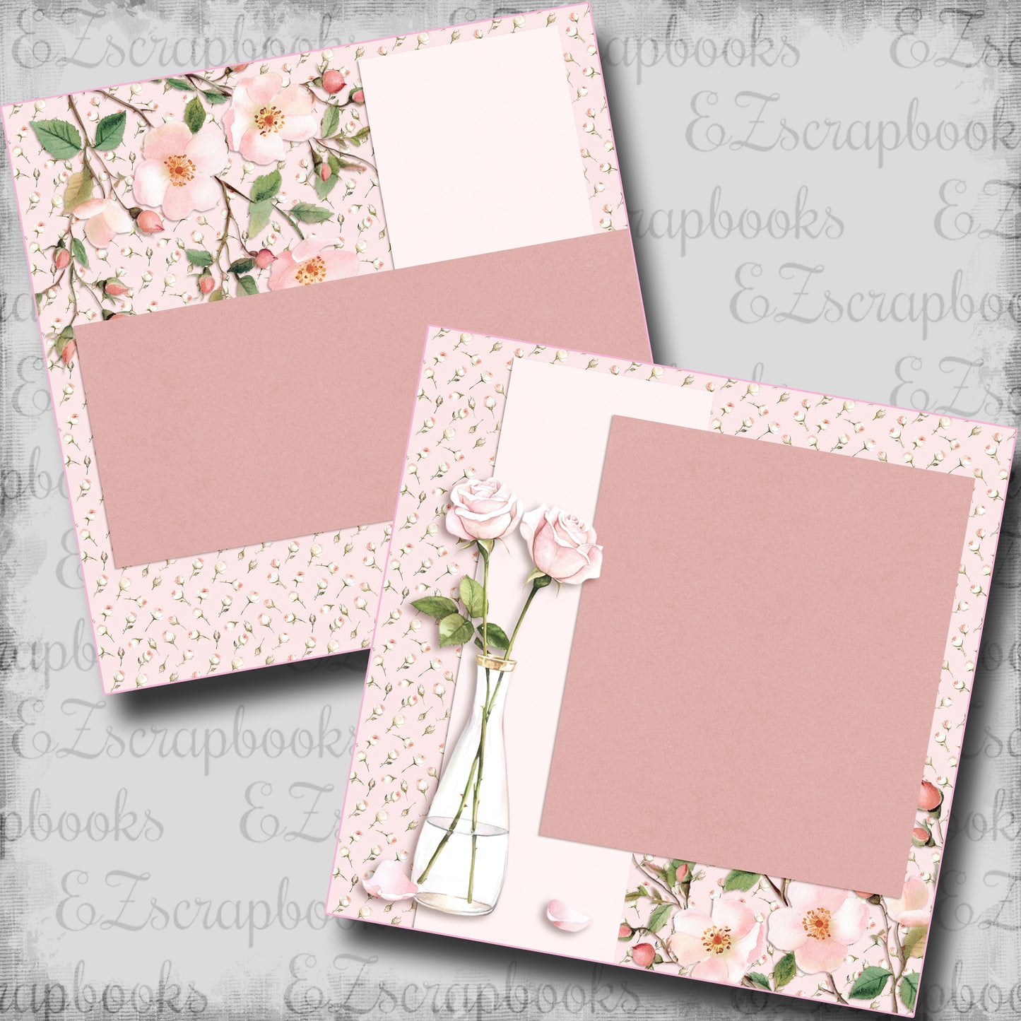 Enchanted Roses NPM - Scrapbook Layout - 25-779