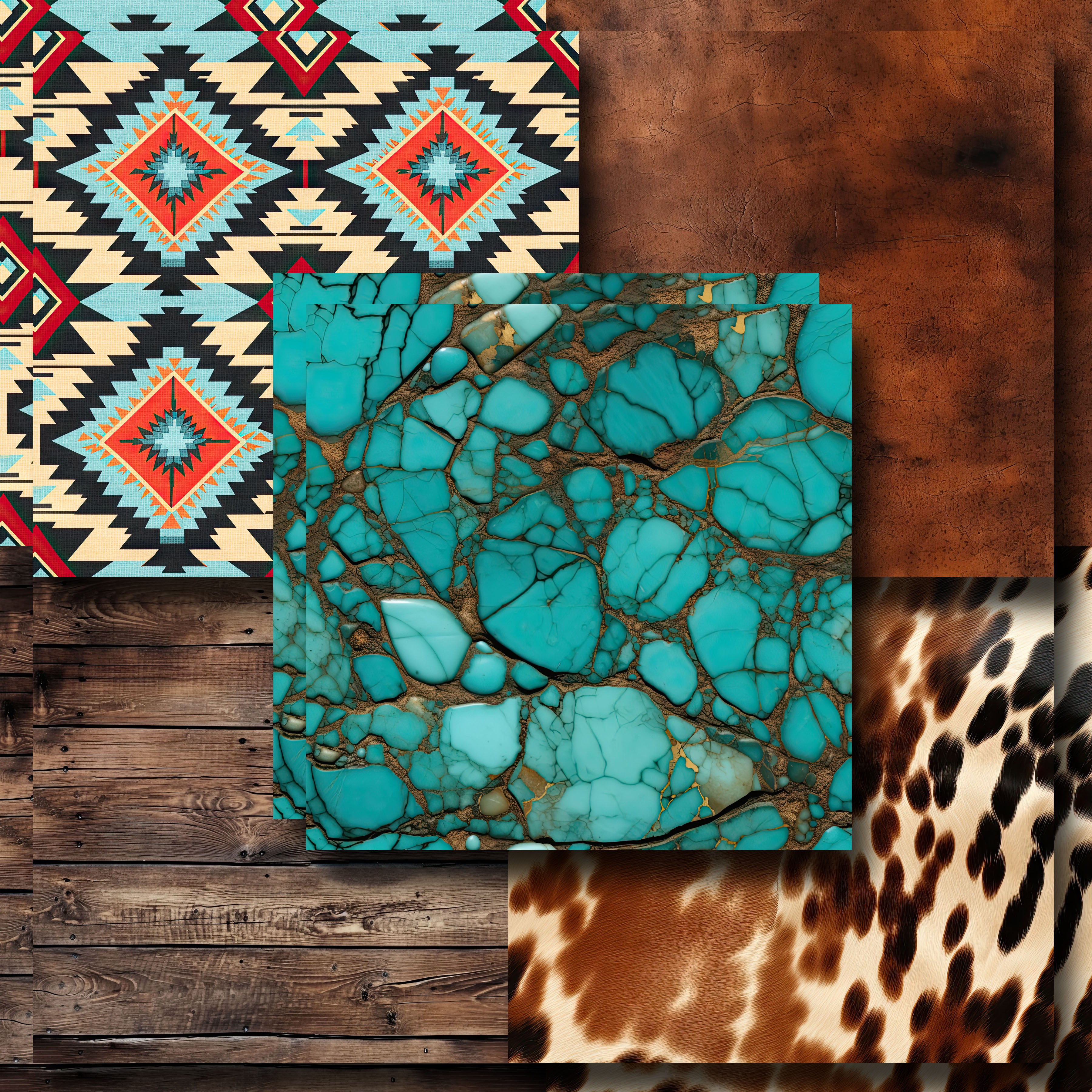 Wester Texture Layer Western Textures Double Paper Set of 5 Designs - 1938 – EZscrapbooks