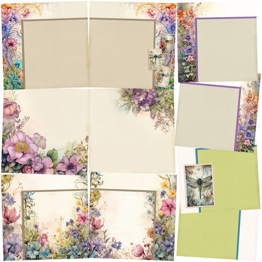 Here Comes Spring NPM - Set of 5 Double Page Layouts - 1909