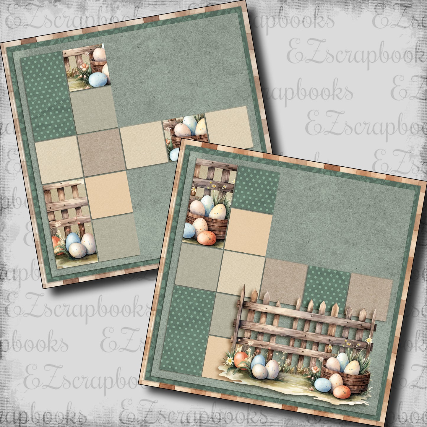 Neutral Easter Fence NPM - 24-239