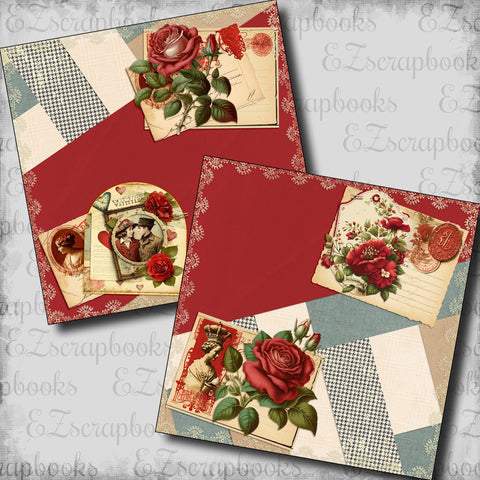 Vintage Valentine Roses NPM - 24-041