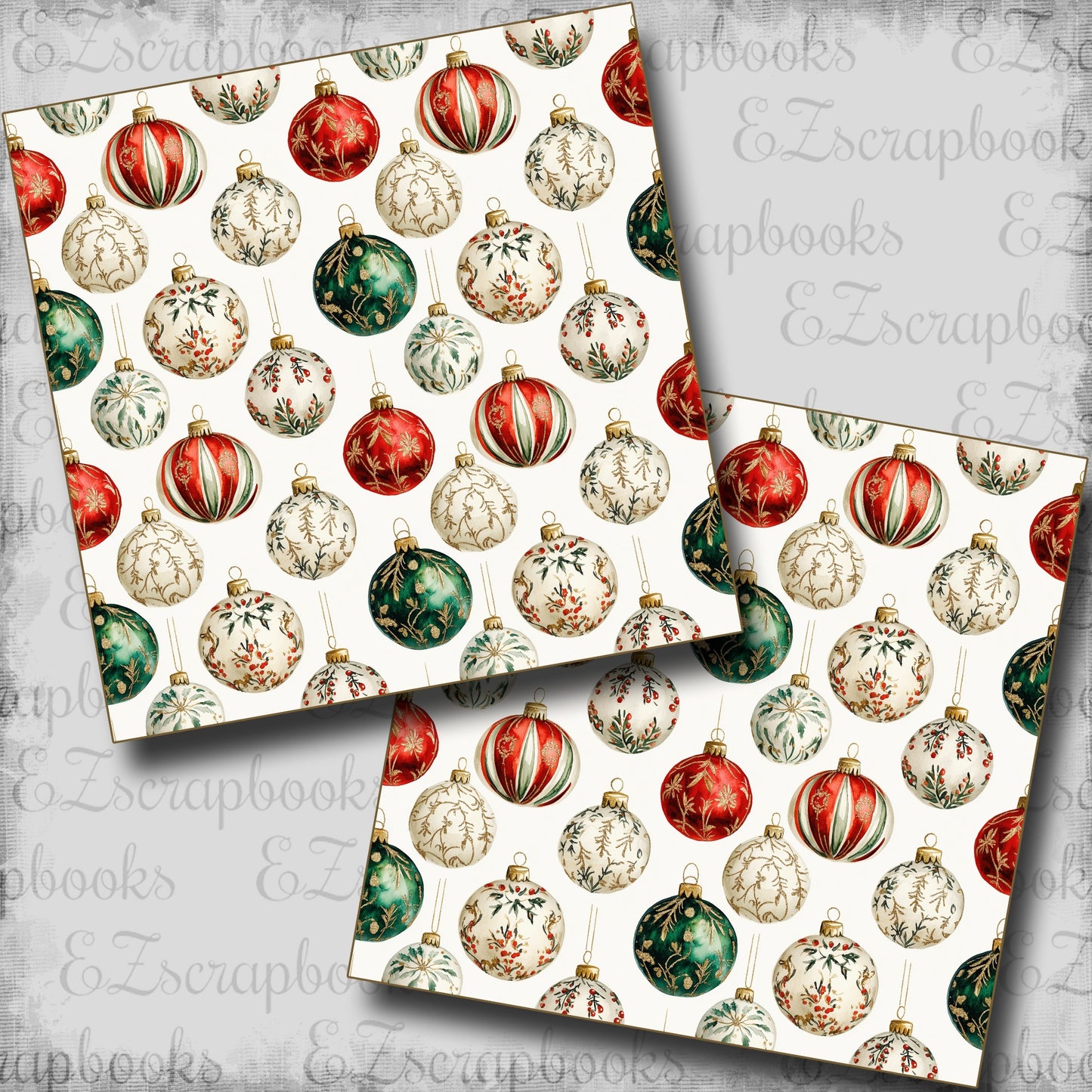 Holiday Traditions Ornaments  - Scrapbook Papers - 24-905