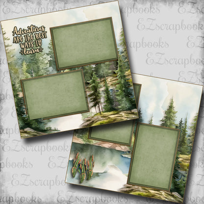 Adventures - Scrapbook Layout - 25-556