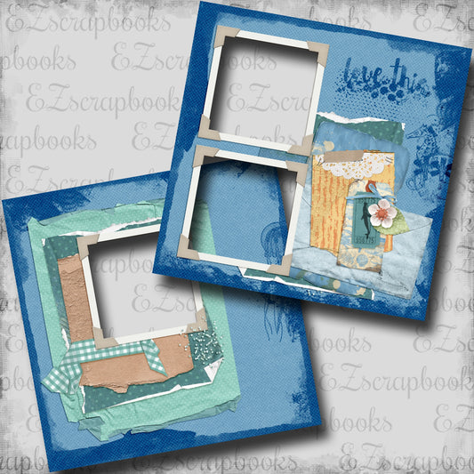 Beachy Love This - EZ Digital Scrapbook Pages - INSTANT DOWNLOAD