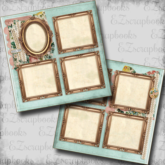 Floral Beach Days - Scrapbook Layout - 24-708