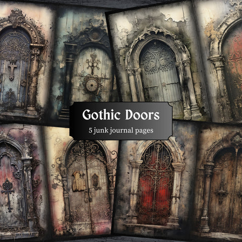 Gothic Doors Journal Pages - 23-7262