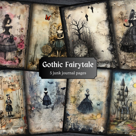 Gothic Fairytale Journal Pages - 23-7334