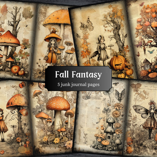 Fall Fantasy Journal Pages - 23-7298