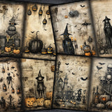 Charcoal Halloween Journal Pages - 23-7268