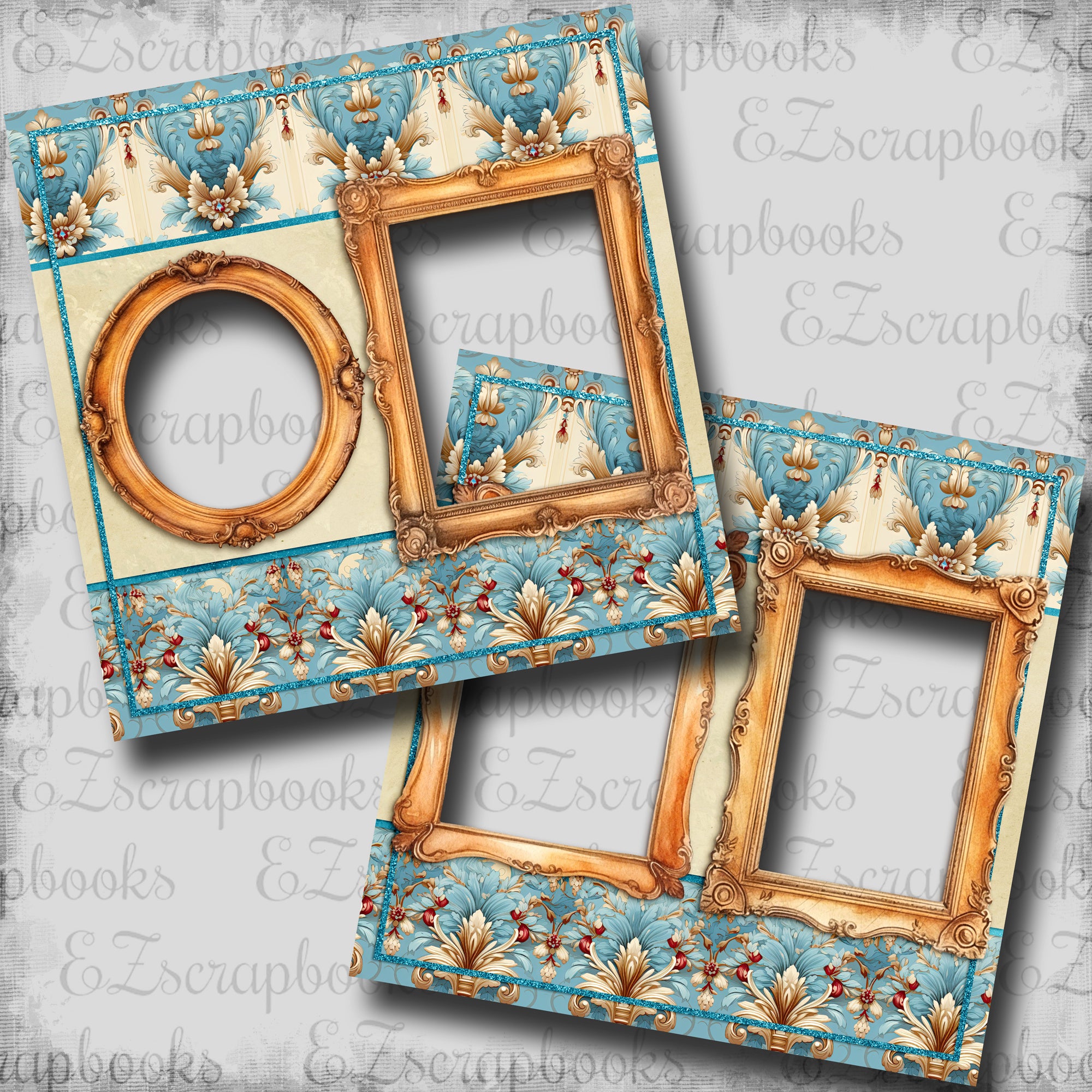 Rococo Palace - EZ Digital Scrapbook Pages - INSTANT DOWNLOAD ...