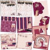 Happy Happy New Year NPM - Set of 5 Double Page Layouts - 1535