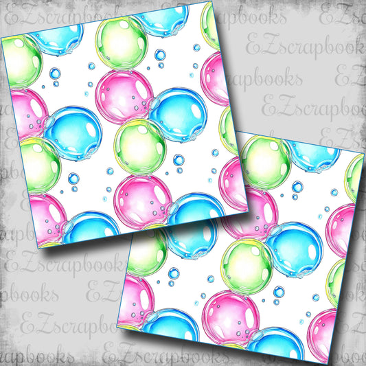 Waterpark Bubbles - Scrapbook Papers - 25-767