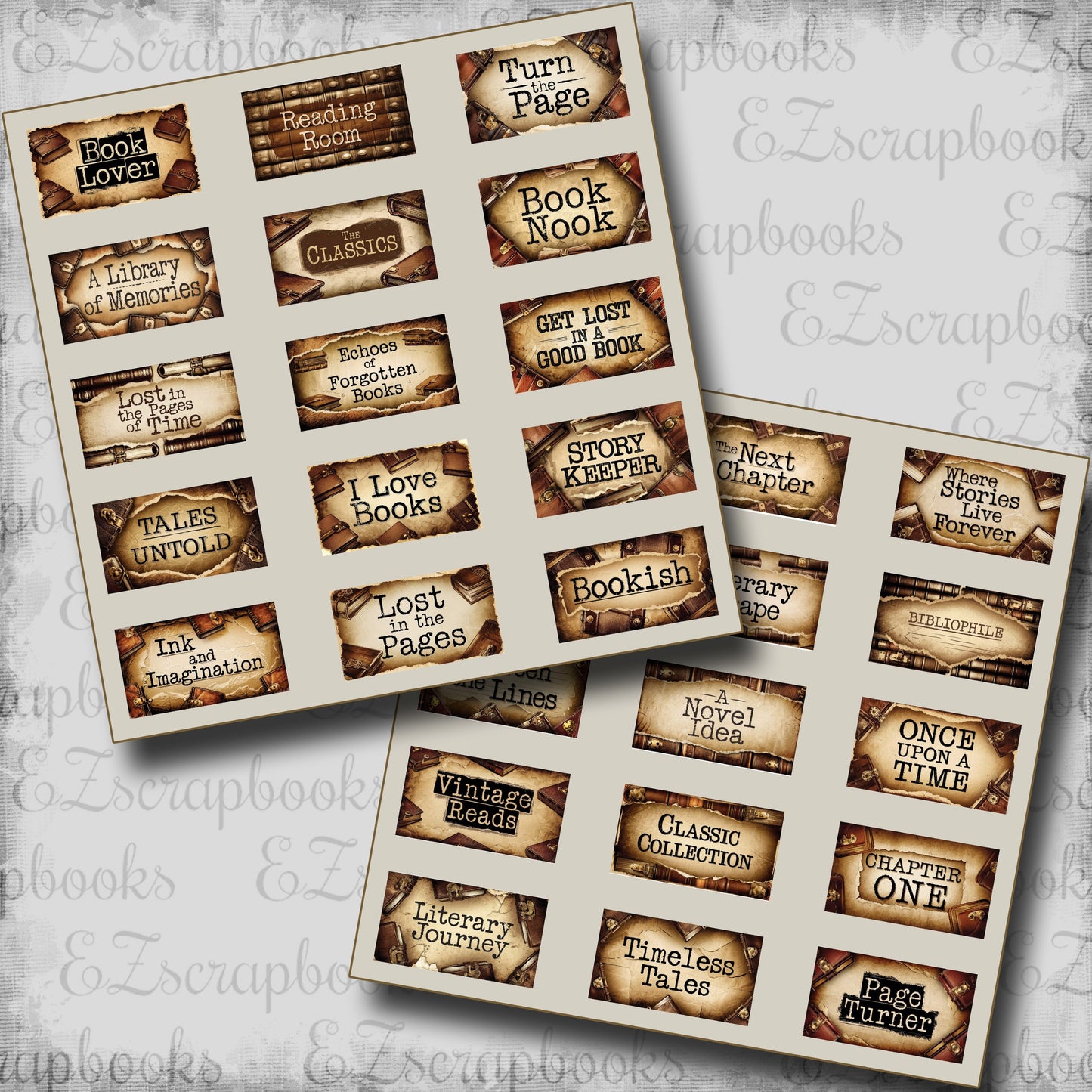 Book Lover Phrases - Clip Art Sheets CAS - 25-288