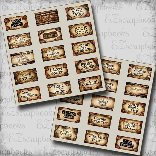 Book Lover Phrases - Clip Art Sheets CAS - 25-288