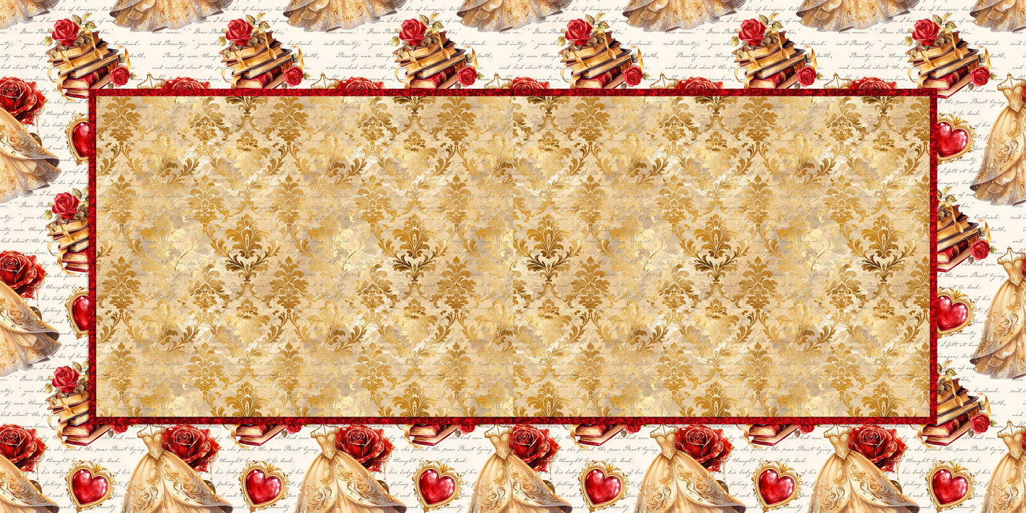 Gold Princess NPM - Set of 5 Double Page Scrapbook Layouts - 25-1017