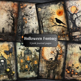 Halloween Fantasy Dark Journal Pages - 23-7281