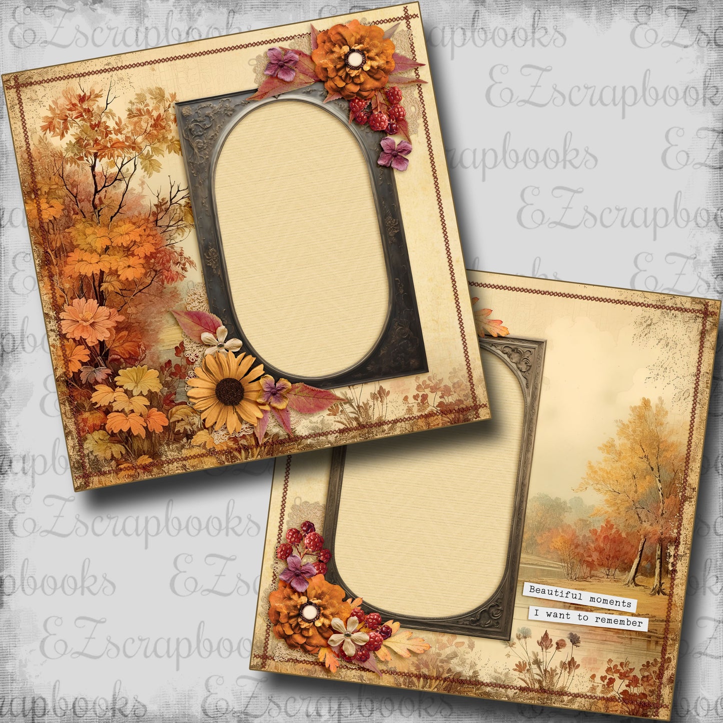 Beautiful Moments - Scrapbook Layout - 25-866