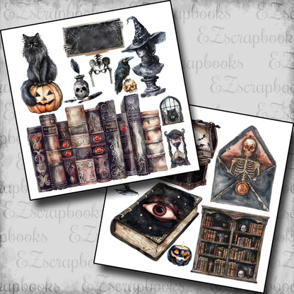 Spooky Academia - Halloween Clip Art Sheets CAS - 25-852