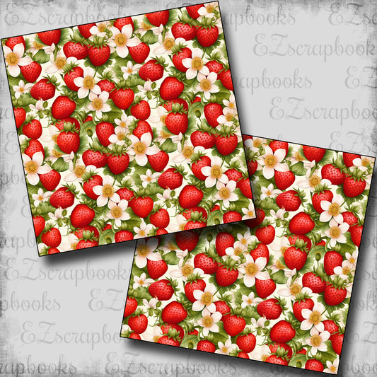 Loads of Strawberries - Scrapbook Papers - 24-350