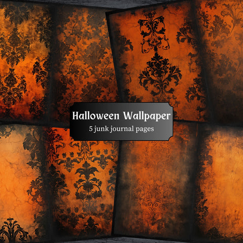 Halloween Wallpaper Journal Pages - 23-7289